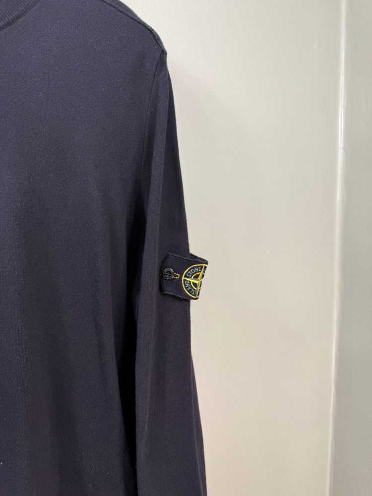 Stone Island Navy Knit Jumper image 6