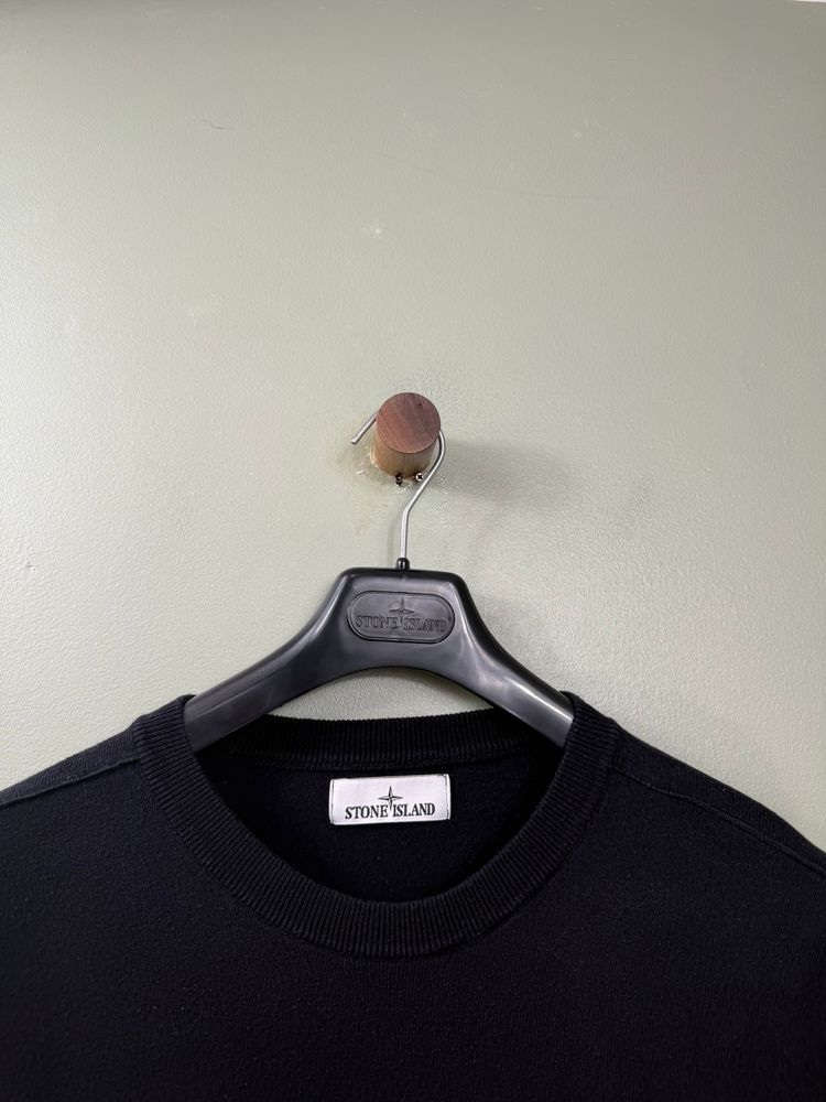 Stone Island Navy Knit Jumper image 5