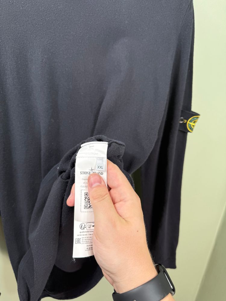 Stone Island Navy Knit Jumper image 2