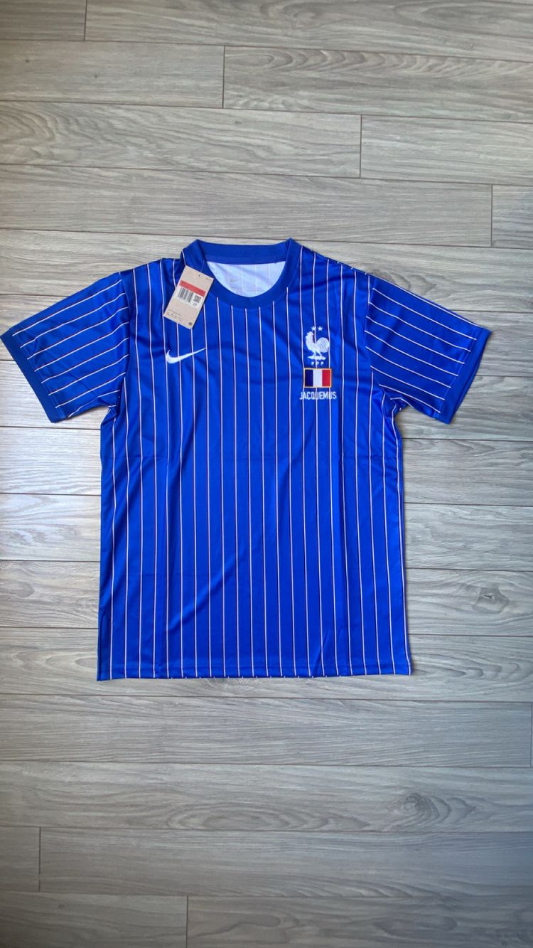 Jaquemus Blue Striped Sports Jersey