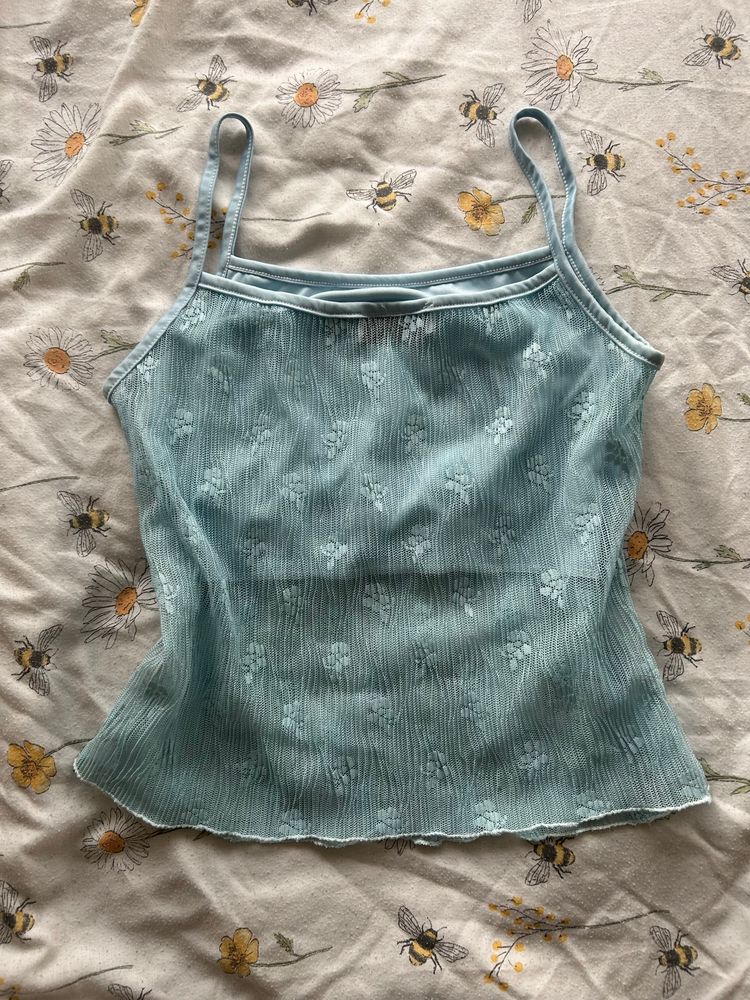 y2k blue cami