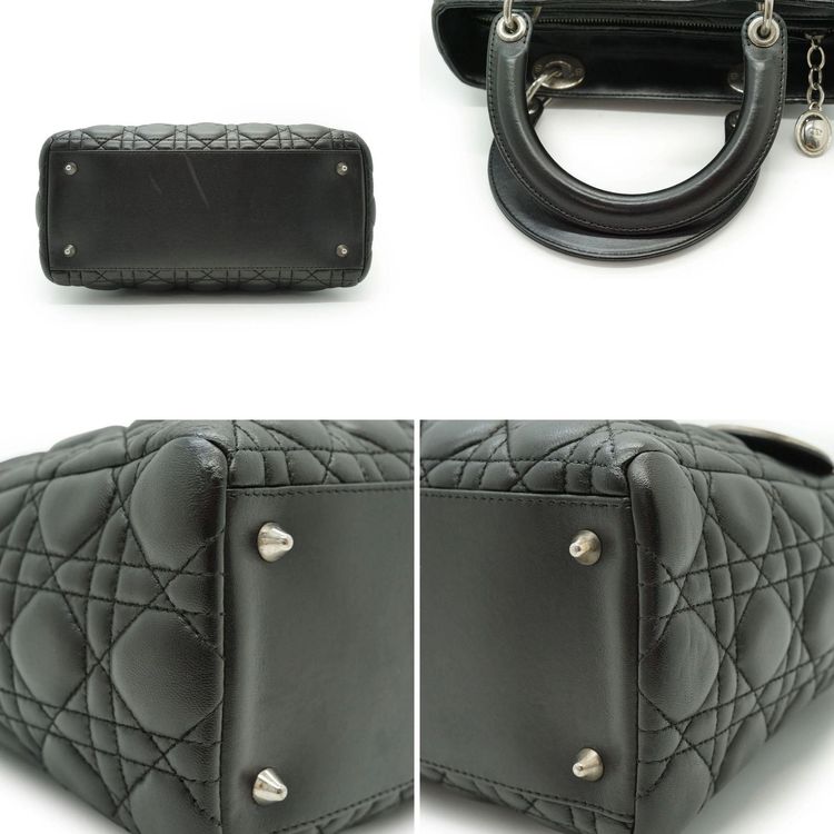 Dior Leather Handbag Lady Dior image 2