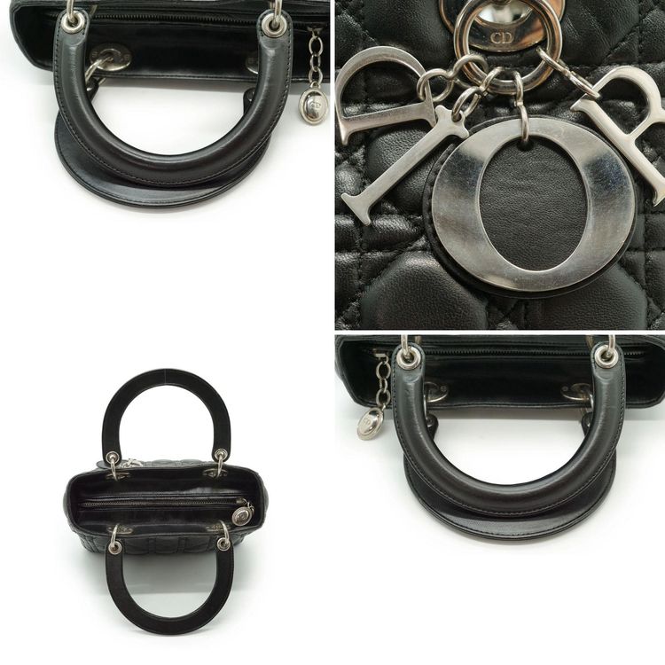 Dior Leather Handbag Lady Dior image 4