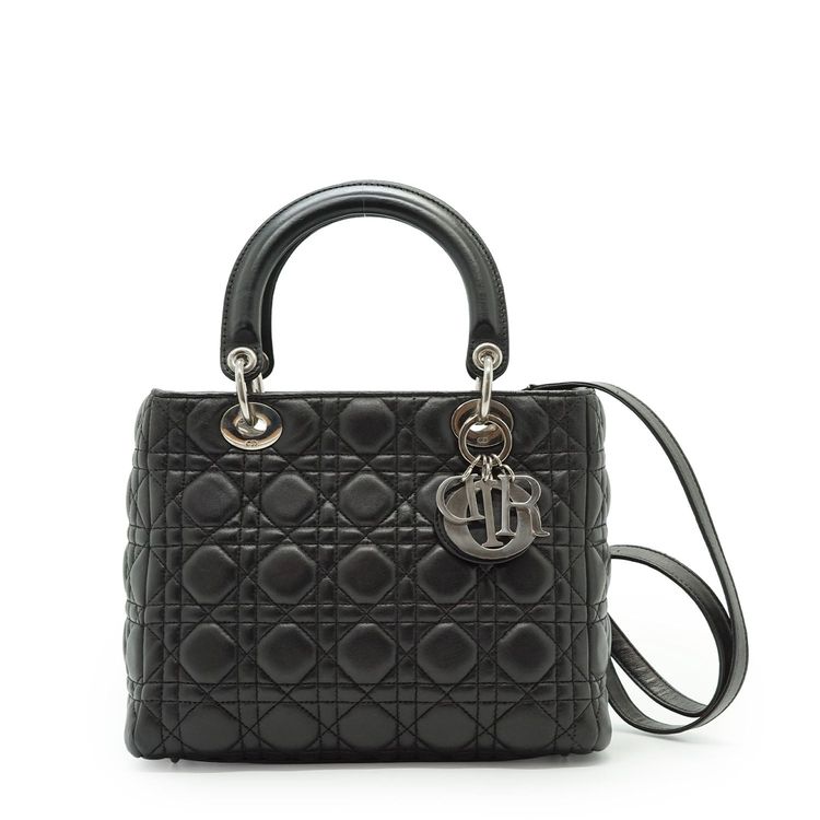 Dior Leather Handbag Lady Dior image 1