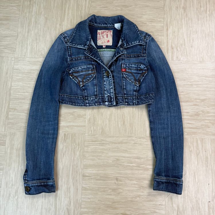 Miss sixty 2000's cropped denim jacket (XS) wms image 7