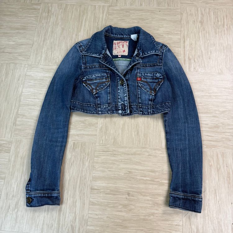 Miss sixty 2000's cropped denim jacket (XS) wms image 10