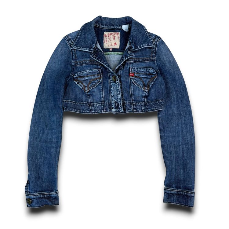 Miss sixty 2000's cropped denim jacket (XS) wms image 1