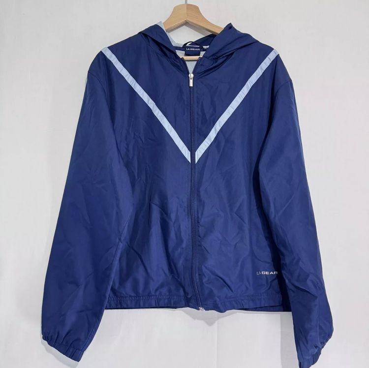 Navy LA Gear Tracksuit Jacket Ladies Size 18 Lightweight Womens Sports Coat Top