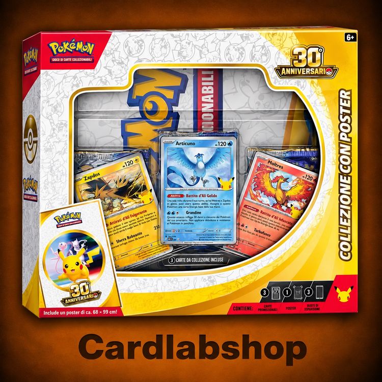 Pokémon 30Th Anniversary Card Collection With Poster obraz 1