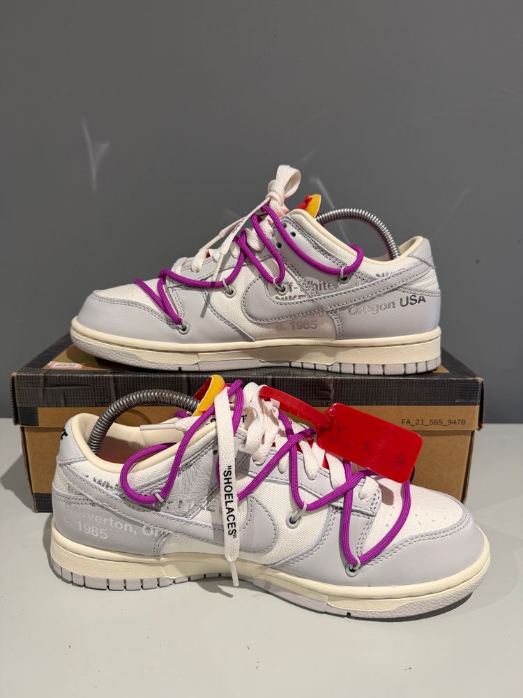 Nike Dunk Low Off-White Lot 45 imagen 2