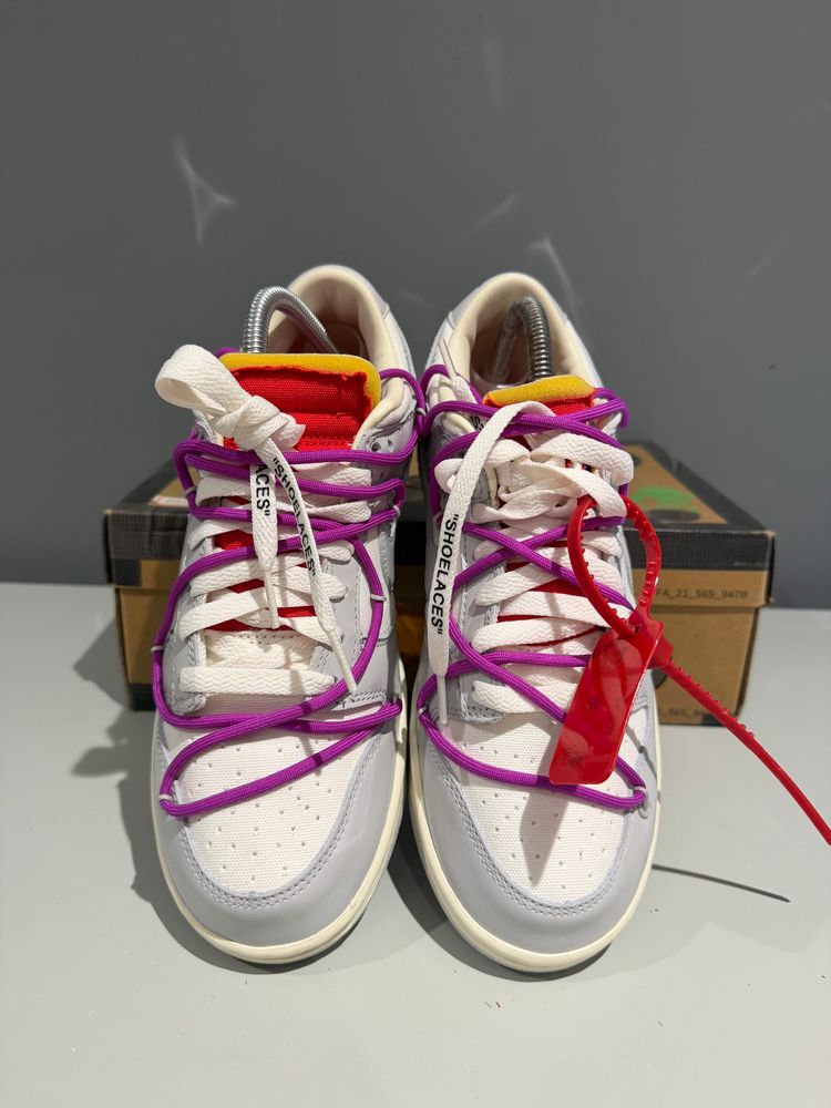 Nike Dunk Low Off-White Lot 45 imagen 3