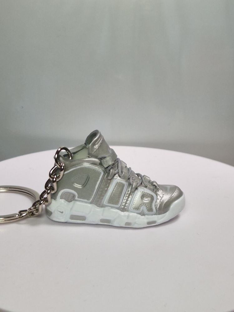 Silver Sneaker Keychain