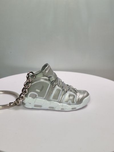 Silver Sneaker Keychain