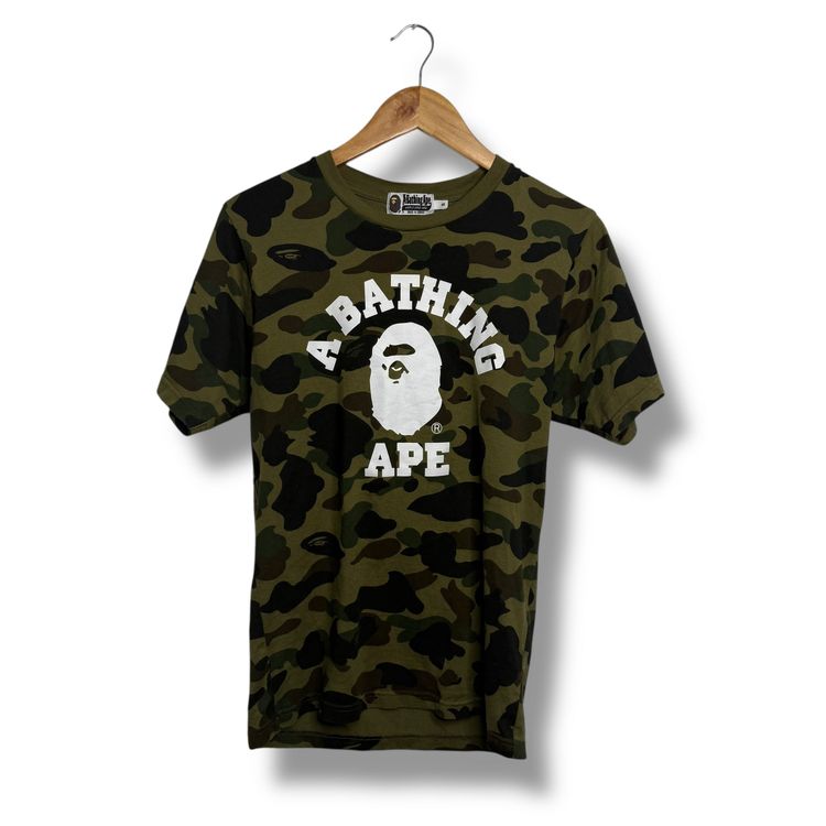 A Bathing Ape Graphic T-shirt Green small