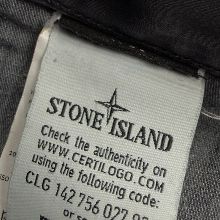 S/S 15 Stone Island RE-T Regular Tapered Cotton Trousers - Charcoal Grey image 7