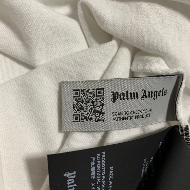 Palm Angels Small Boulevard Palm Tree White Tee imagen 10