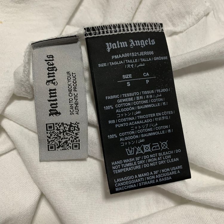 Palm Angels Small Boulevard Palm Tree White Tee imagen 2