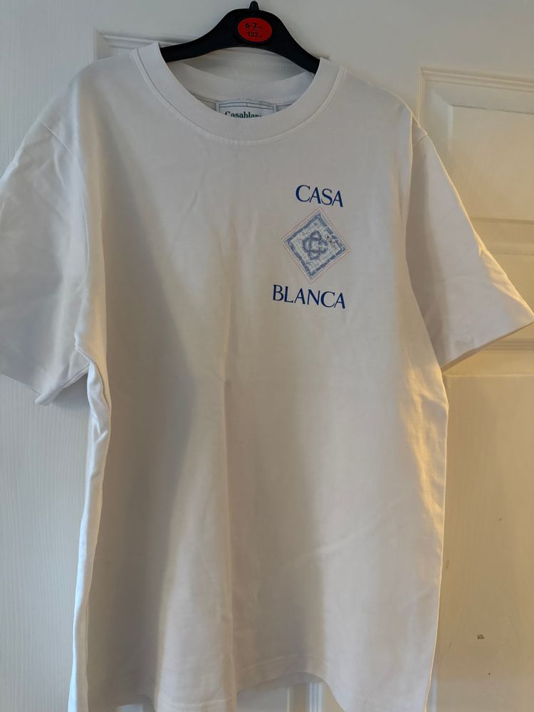 White T-Shirt With Casa Blanca Text