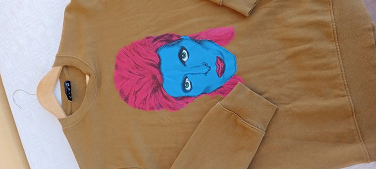 John Richmond John Richmond brown sweatshirt with graphic face print product image