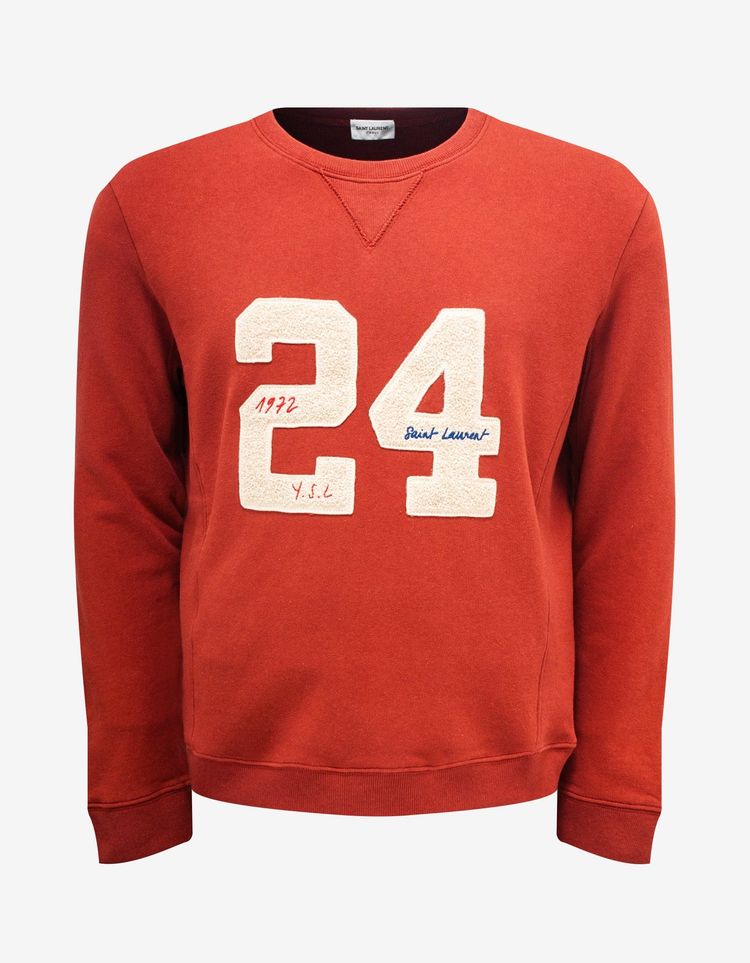 Saint Laurent Red 24 Saint Laurent Sweatshirt