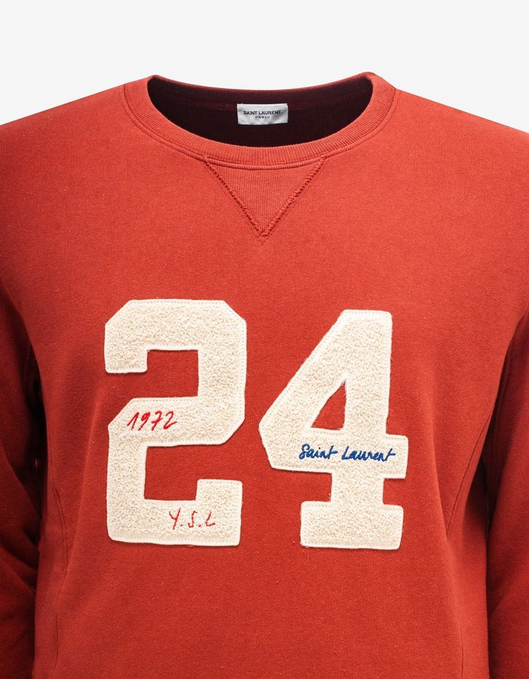 Saint Laurent Red 24 Saint Laurent Sweatshirt 3