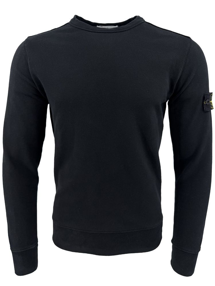 Stone Island Badge Sweatshirt - Black (789851588)