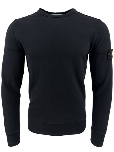 Stone Island Badge Sweatshirt - Black (789851588)