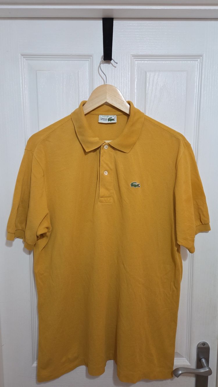 Lacoste Vintage yellow Polo Shirt Large image 1