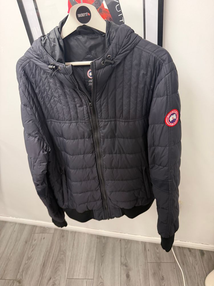 Immagine di Canada Goose Black Quilted Jacket With Hood 1