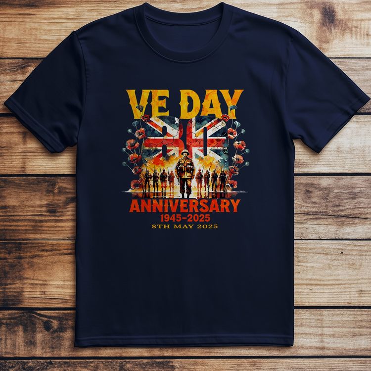 Ve Day Uk 80Th T-Shirt image 5