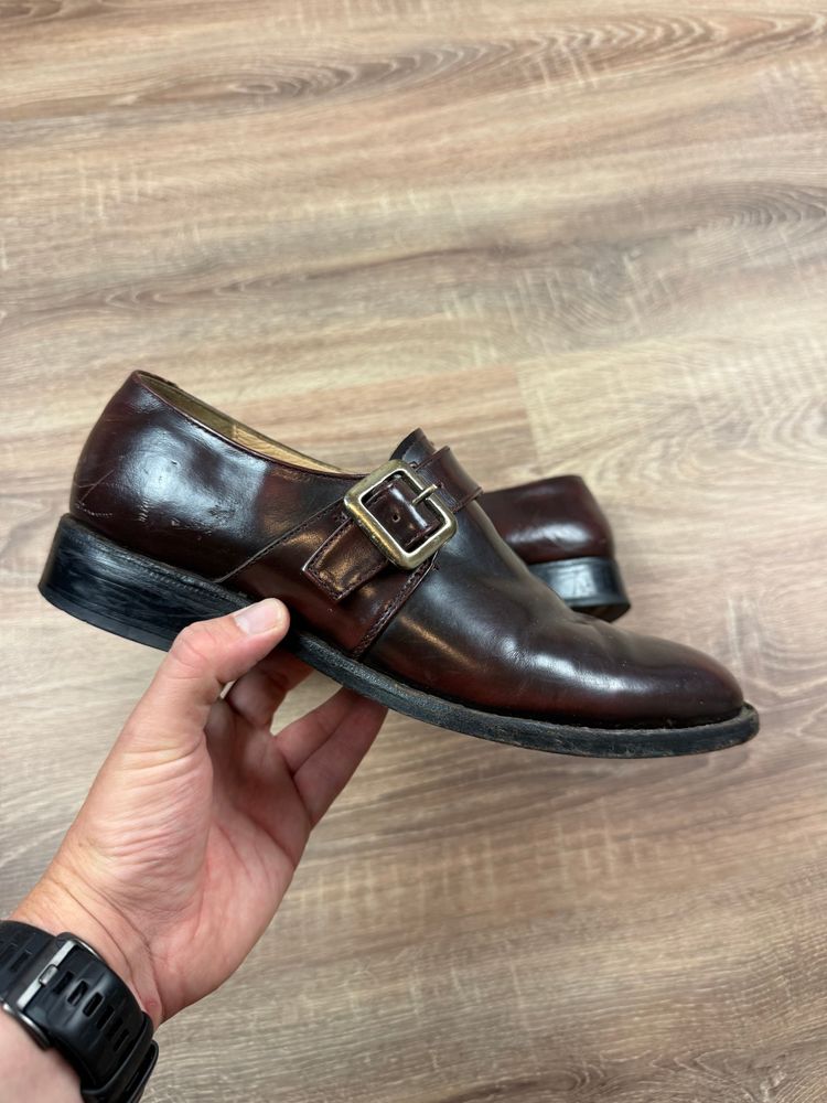 Vintage Mahogany Samuel Windsor Monk Strap Leather Shoes (UK7.5) image 1