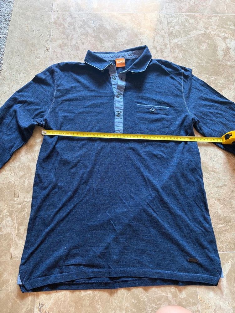 Boss Orange Men'S Long Sleeve Polo Shirt