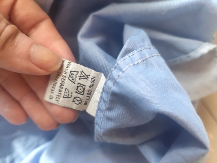 Seven Seas Men'S Light Blue Shirt obraz 6
