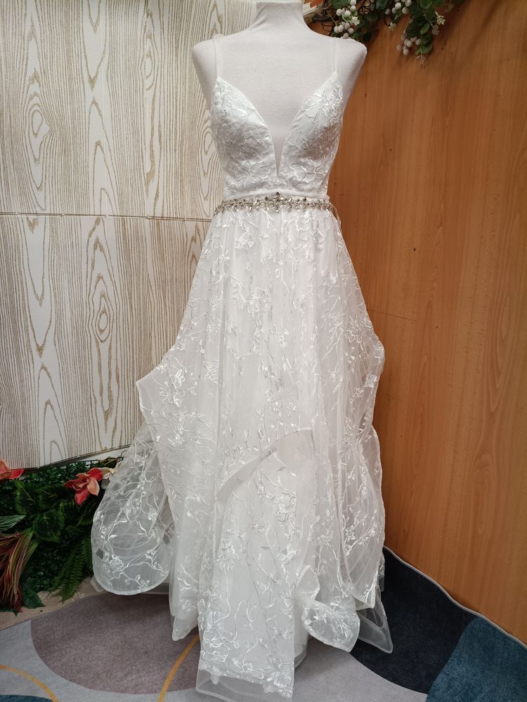 Other White Lace Wedding Dress With Beaded Waist Detail product image