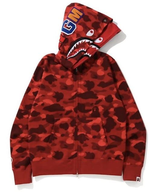 BAPE Bluza Bape Shark Double Red product image