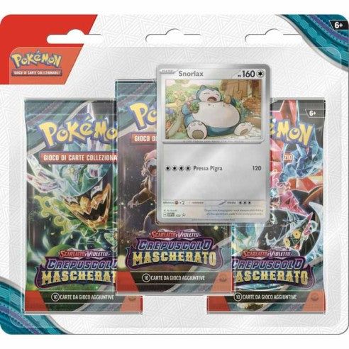 Pokemon - Blister 3 Bustine + 1 Card - Crepuscolo Mascherato - ITA image 1