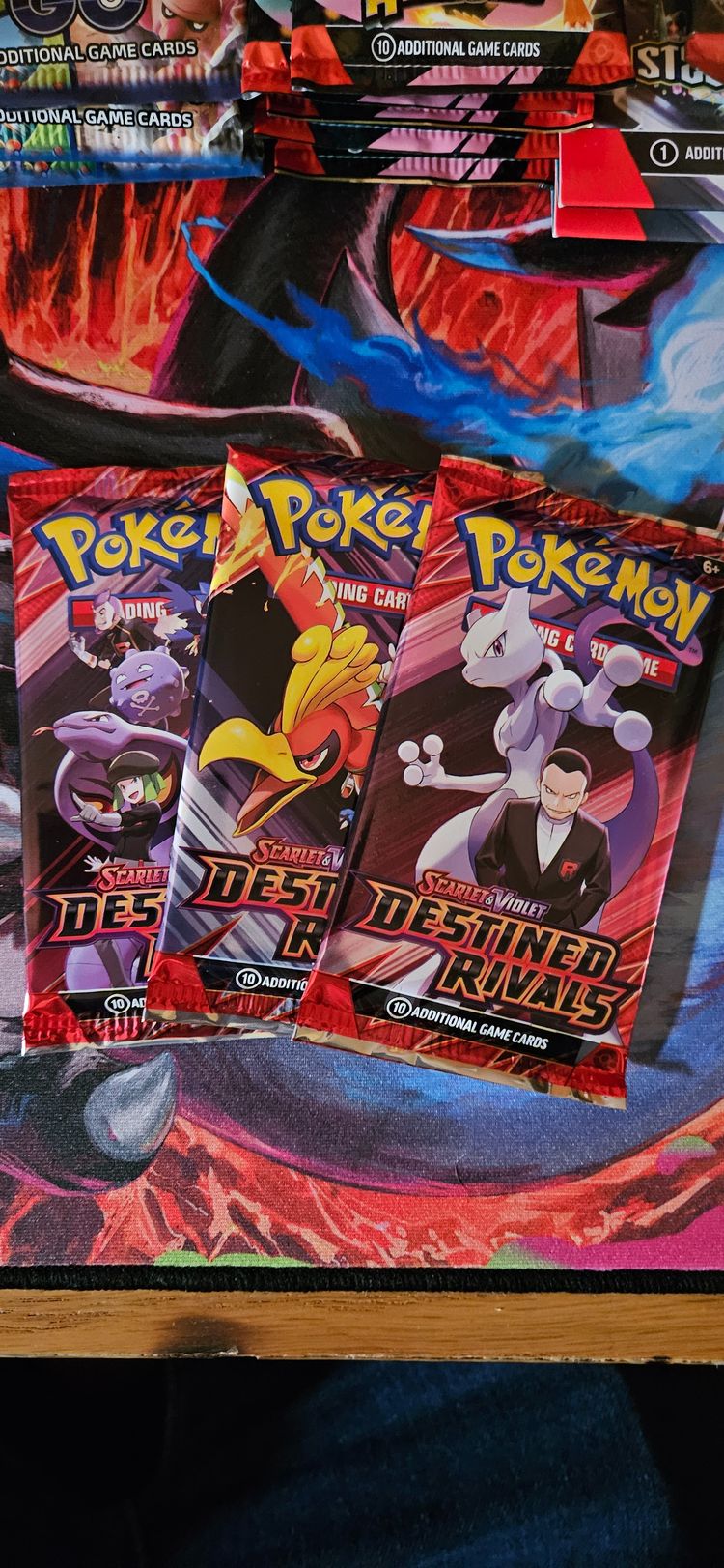 Pokémon 3x Destined Rivals. Pokémon Trading Card Game Booster Packs product image