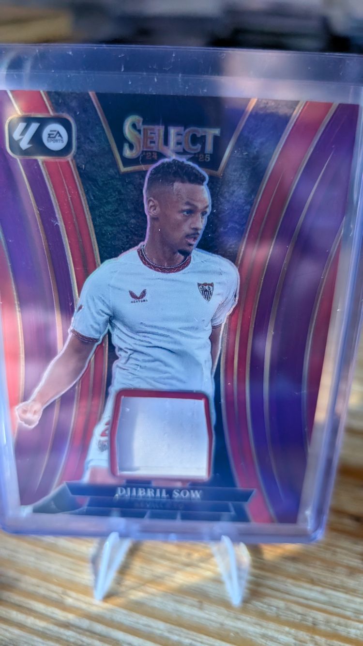 Djibril Sow Panini Select La Liga 2024-25 Memorabilia Purple /49 Sevilla