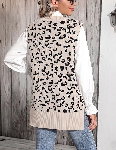 Immagine di Leopard Print Knit Vest 3