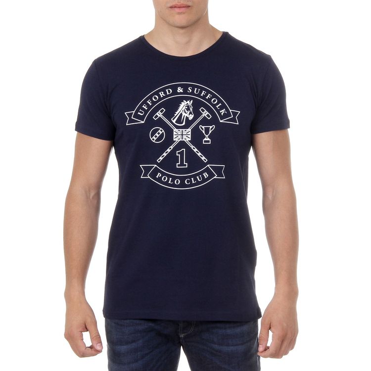 Ufford & Suffolk Polo Club Navy Blue T-Shirt US027 NAVY BLUE