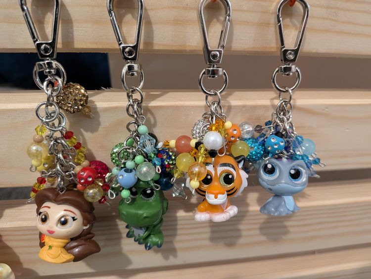 Set Keychain Set With Cartoon Character Charms product image