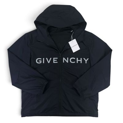 Givenchy Men’s Black Zip-up Windbreaker Jacket - 44 (S/M)