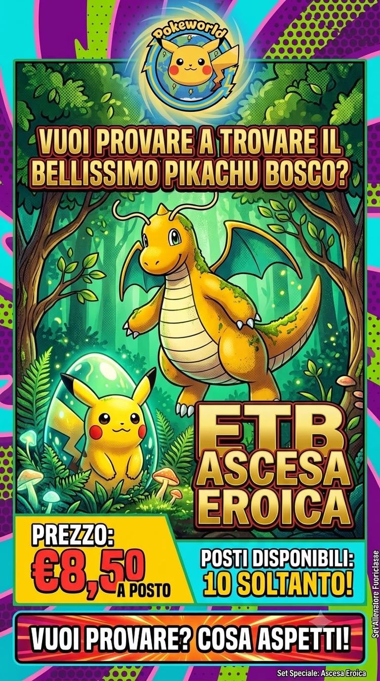 Pokémon 1 posto ruota per etb ascesa eroica product image