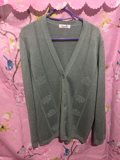 Keeno Green Cardigan Sweater