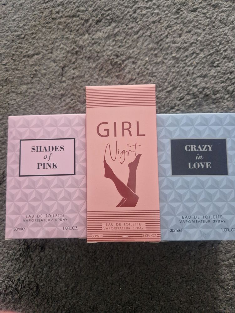 Three Eau De Toilette Sprays