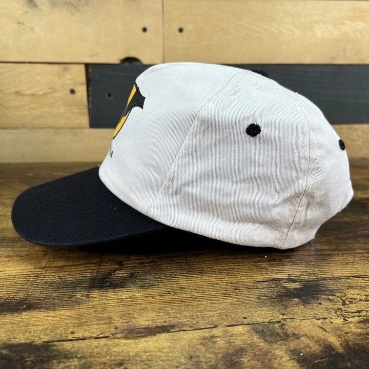 White And Black Cap With Bat Rentals Logo image 3