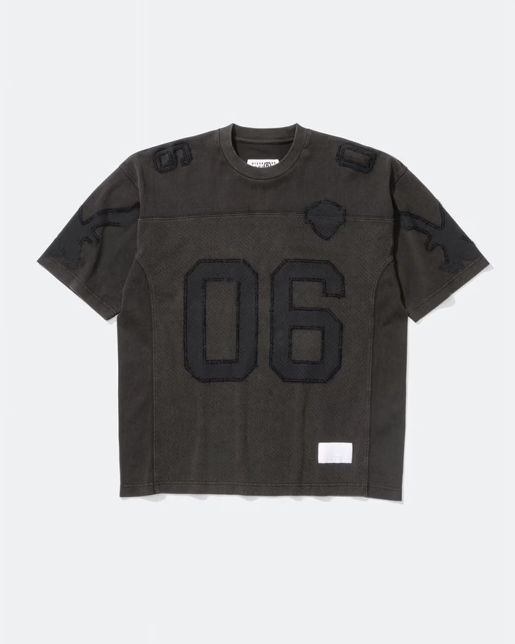 Black Short Sleeve T-Shirt With 06 Print