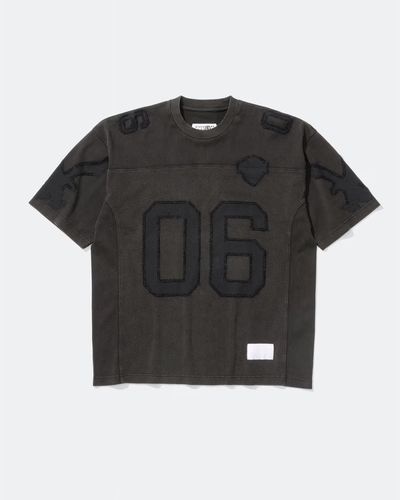 Black Short Sleeve T-Shirt With 06 Print