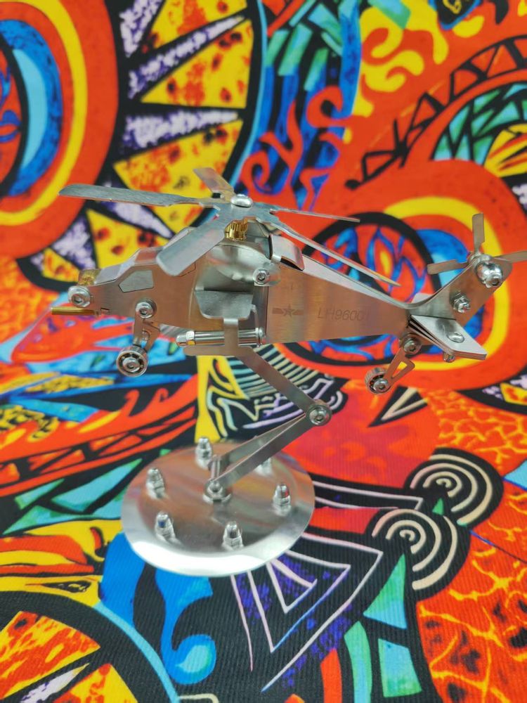 Metal Helicopter Model imagen 1