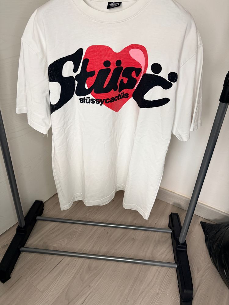 Stüssy White Graphic T-Shirt x cpfm 